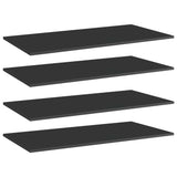Wandschappen 40X50X1,5 Cm Bewerkt Hout Hoogglans Zwart