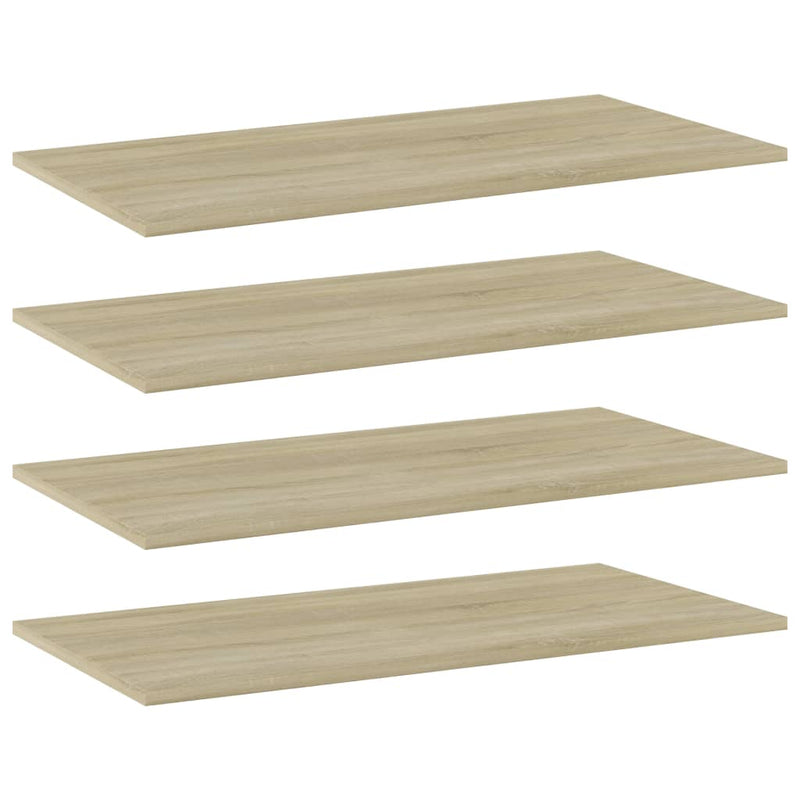 Wandschappen 40X10X1,5 Cm Bewerkt Hout Kleurig Sonoma Eiken