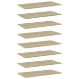 Wandschappen 40X10X1,5 Cm Bewerkt Hout Kleurig Sonoma Eiken