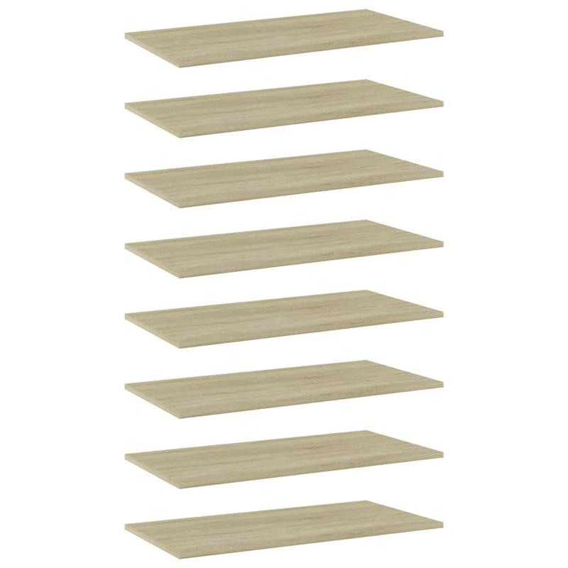 Wandschappen 40X10X1,5 Cm Bewerkt Hout Kleurig Sonoma Eiken