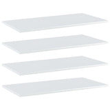 Wandschappen 40X20X1,5 Cm Bewerkt Hout Hoogglans Wit