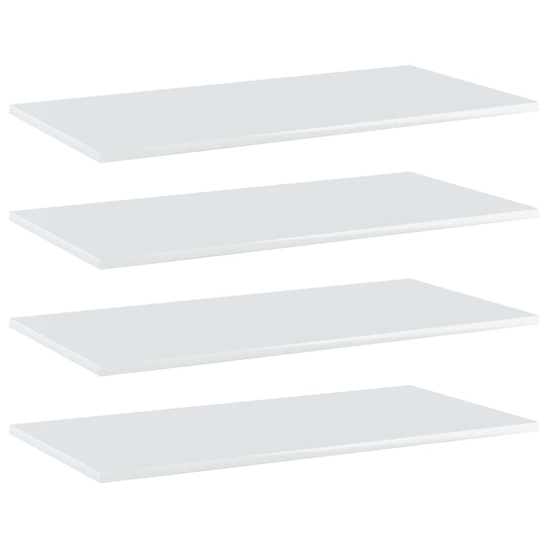 Wandschappen 40X20X1,5 Cm Bewerkt Hout Hoogglans Wit