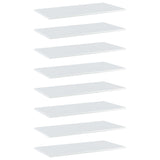 Wandschappen 40X20X1,5 Cm Bewerkt Hout Hoogglans Wit