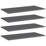 Wandschappen 40X30X1,5 Cm Bewerkt Hout Hoogglans Grijs