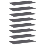 Wandschappen 40X30X1,5 Cm Bewerkt Hout Hoogglans Grijs