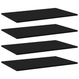 Wandschappen 40X10X1,5 Cm Bewerkt Hout Zwart