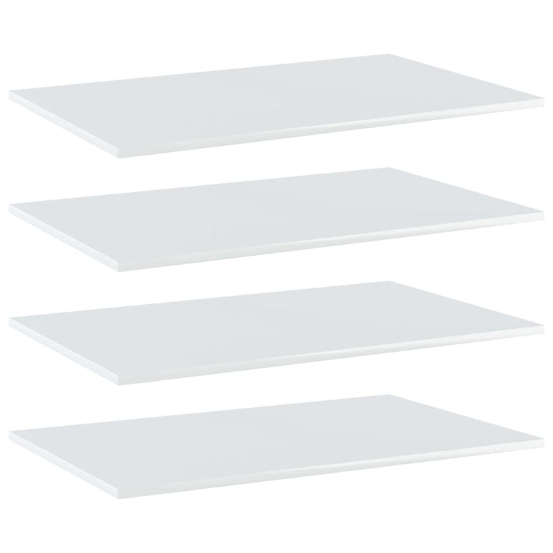 Wandschappen 40X20X1,5 Cm Bewerkt Hout Hoogglans Wit