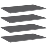 Wandschappen 40X30X1,5 Cm Bewerkt Hout Hoogglans Grijs
