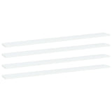 Wandschappen 40X10X1,5 Cm Bewerkt Hout Wit