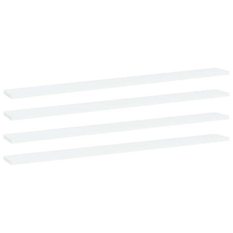 Wandschappen 40X10X1,5 Cm Bewerkt Hout Wit