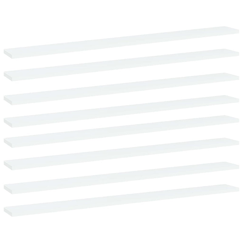 Wandschappen 40X10X1,5 Cm Bewerkt Hout Wit