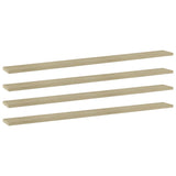 Wandschappen 40X10X1,5 Cm Bewerkt Hout Kleurig Sonoma Eiken