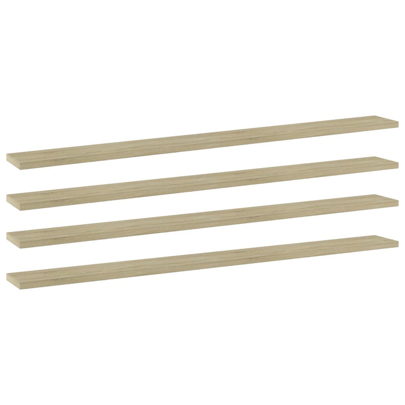 Wandschappen 40X10X1,5 Cm Bewerkt Hout Kleurig Sonoma Eiken