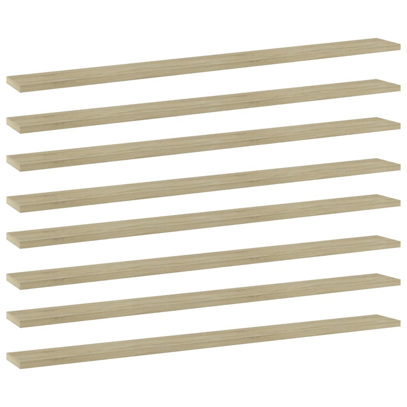 Wandschappen 40X10X1,5 Cm Bewerkt Hout Kleurig Sonoma Eiken