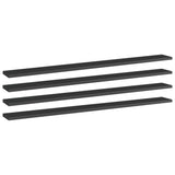 Wandschappen 40X50X1,5 Cm Bewerkt Hout Hoogglans Zwart