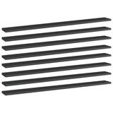 Wandschappen 40X50X1,5 Cm Bewerkt Hout Hoogglans Zwart