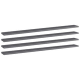 Wandschappen 40X30X1,5 Cm Bewerkt Hout Hoogglans Grijs
