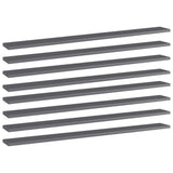 Wandschappen 40X30X1,5 Cm Bewerkt Hout Hoogglans Grijs