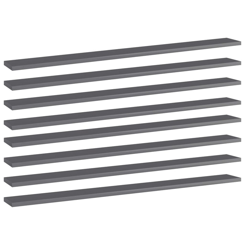 Wandschappen 40X30X1,5 Cm Bewerkt Hout Hoogglans Grijs