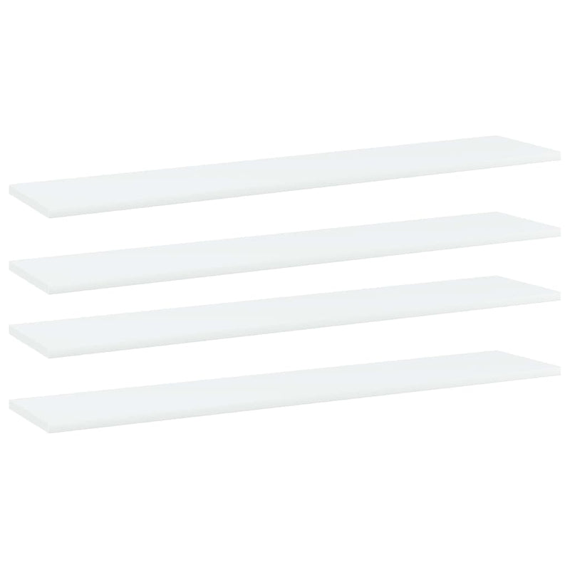 Wandschappen 40X10X1,5 Cm Bewerkt Hout Wit