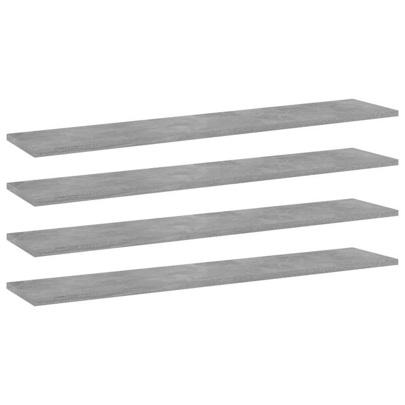 Wandschappen 40X10X1,5 Cm Bewerkt Hout Betongrijs