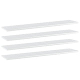 Wandschappen 40X20X1,5 Cm Bewerkt Hout Hoogglans Wit