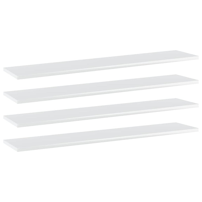 Wandschappen 40X20X1,5 Cm Bewerkt Hout Hoogglans Wit