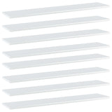 Wandschappen 40X20X1,5 Cm Bewerkt Hout Hoogglans Wit