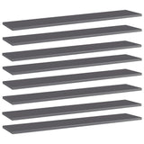 Wandschappen 40X30X1,5 Cm Bewerkt Hout Hoogglans Grijs
