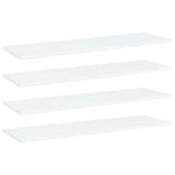 Wandschappen 40X10X1,5 Cm Bewerkt Hout Wit
