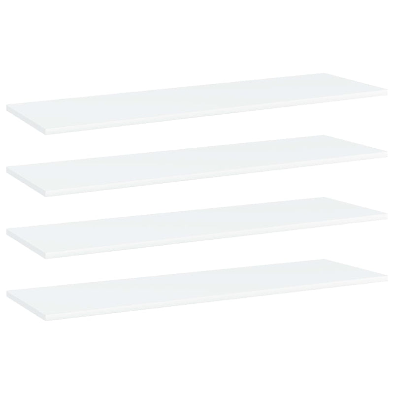 Wandschappen 40X10X1,5 Cm Bewerkt Hout Wit