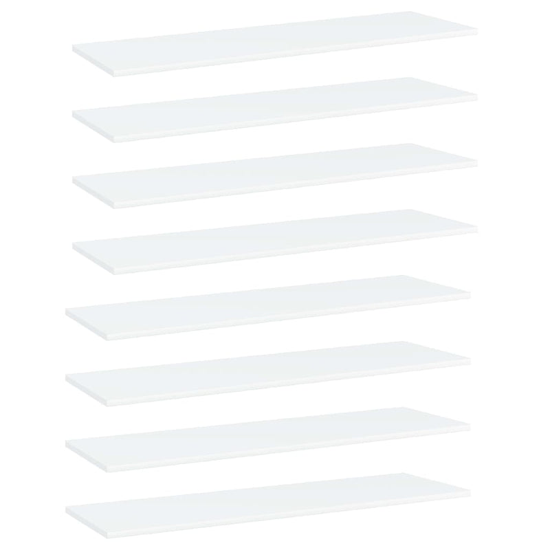 Wandschappen 40X10X1,5 Cm Bewerkt Hout Wit
