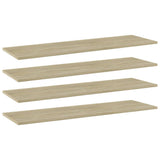 Wandschappen 40X10X1,5 Cm Bewerkt Hout Kleurig Sonoma Eiken