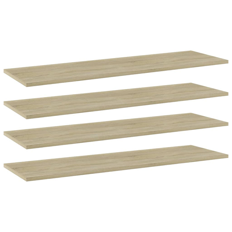 Wandschappen 40X10X1,5 Cm Bewerkt Hout Kleurig Sonoma Eiken