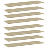 Wandschappen 40X10X1,5 Cm Bewerkt Hout Kleurig Sonoma Eiken