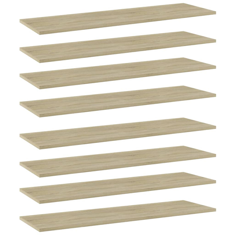 Wandschappen 40X10X1,5 Cm Bewerkt Hout Kleurig Sonoma Eiken