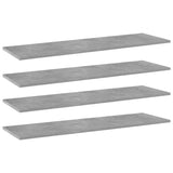 Wandschappen 40X10X1,5 Cm Bewerkt Hout Betongrijs