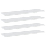Wandschappen 40X20X1,5 Cm Bewerkt Hout Hoogglans Wit