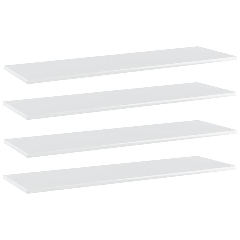 Wandschappen 40X20X1,5 Cm Bewerkt Hout Hoogglans Wit