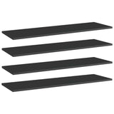 Wandschappen 40X50X1,5 Cm Bewerkt Hout Hoogglans Zwart