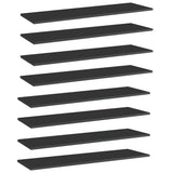 Wandschappen 40X50X1,5 Cm Bewerkt Hout Hoogglans Zwart