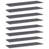 Wandschappen 40X30X1,5 Cm Bewerkt Hout Hoogglans Grijs