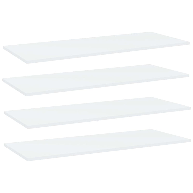 Wandschappen 40X10X1,5 Cm Bewerkt Hout Wit