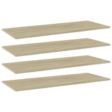 Wandschappen 40X10X1,5 Cm Bewerkt Hout Kleurig Sonoma Eiken