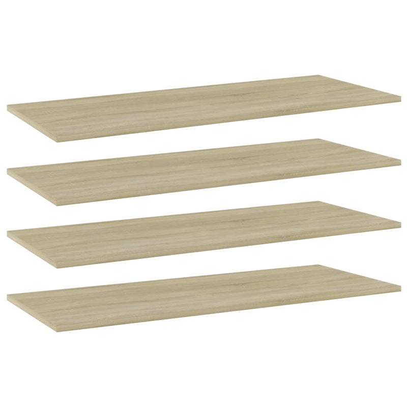 Wandschappen 40X10X1,5 Cm Bewerkt Hout Kleurig Sonoma Eiken