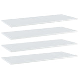 Wandschappen 40X20X1,5 Cm Bewerkt Hout Hoogglans Wit