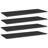 Wandschappen 40X50X1,5 Cm Bewerkt Hout Hoogglans Zwart
