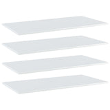 Wandschappen 40X20X1,5 Cm Bewerkt Hout Hoogglans Wit