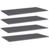 Wandschappen 40X30X1,5 Cm Bewerkt Hout Hoogglans Grijs