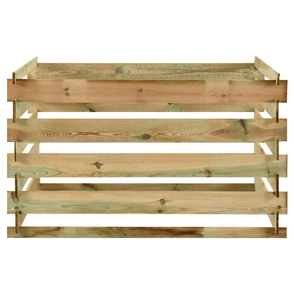 Tuincompostbak Gelat 120X120X70 Cm Geïmpregneerd Grenenhout